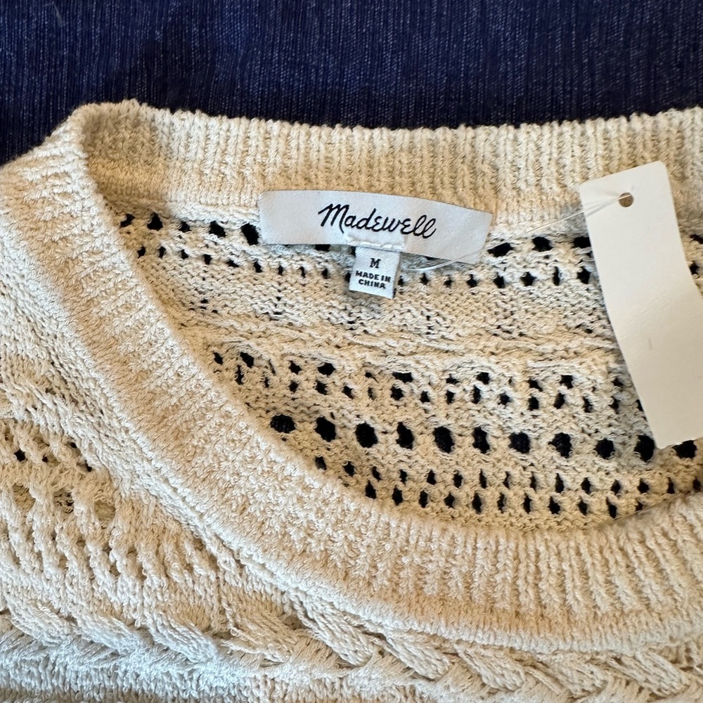 Madewell Scalloped-Trim Sweater Tee - Picture 9 of 9
